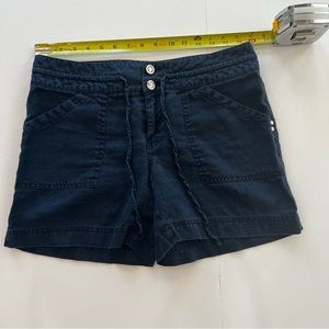 INC Indigo Linen Shorts Sz 6